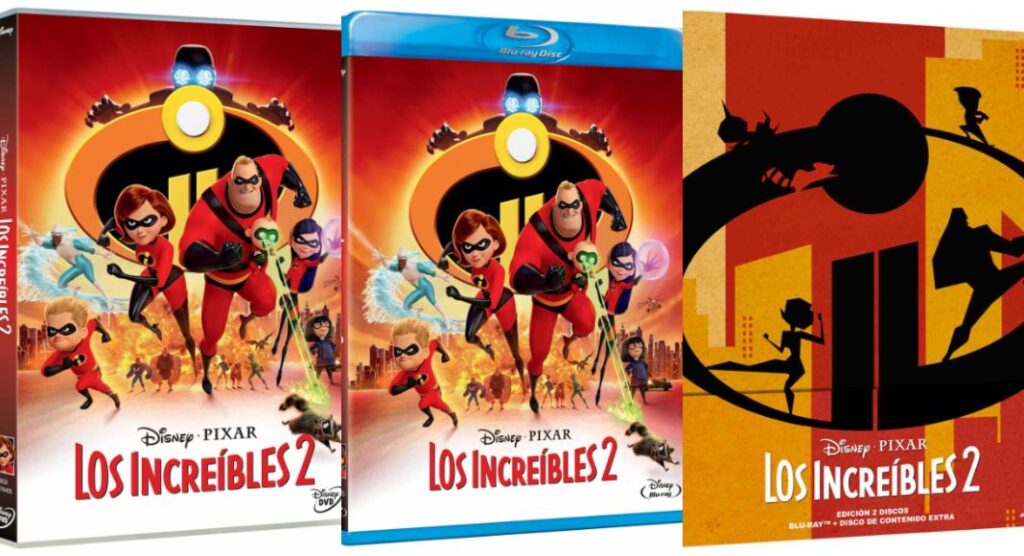 Los Increíbles 2 en DVD y BLU-RAY