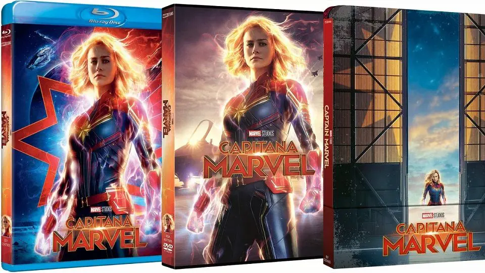 Capitana Marvel en DVD y BLU-RAY