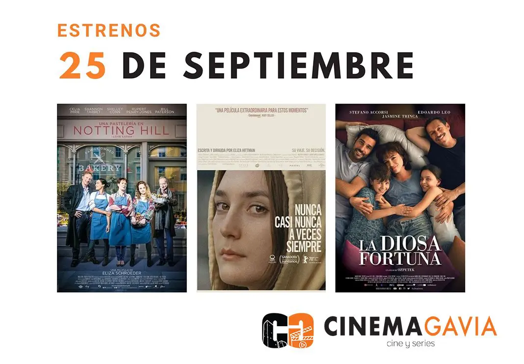 Estrenos 25 de septiembre