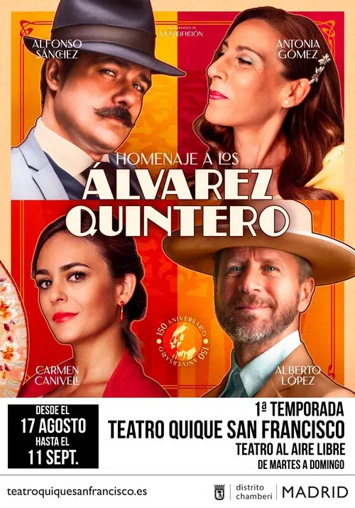 Homenaje a los Álvarez Quintero en el Teatro Quique San Francisco