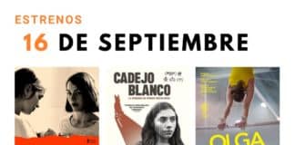 Estrenos del 16 de septiembre de 2022
