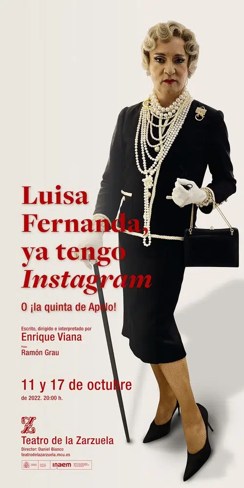 Luisa Fernanda ya tengo Instagram en el Teatro de la Zarzuela