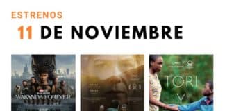 Estrenos del 11 de noviembre de 2022