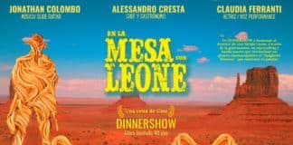 En la mesa con Leone