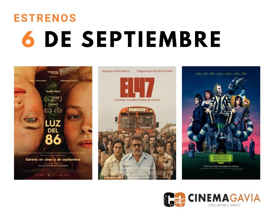 Estrenos del 6 de septiembre de 2024