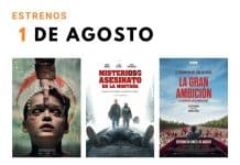 Estrenos del 1 de agosto de 2025