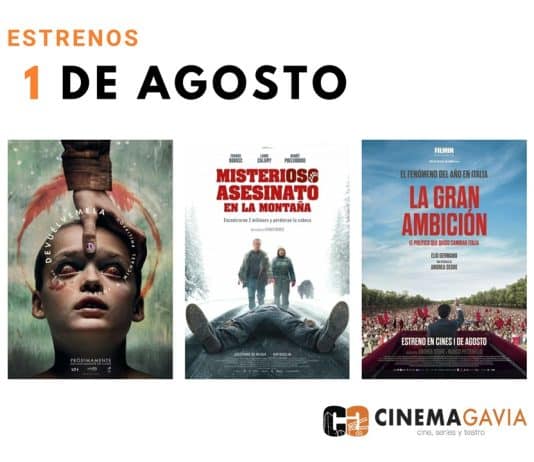 Estrenos del 1 de agosto de 2025