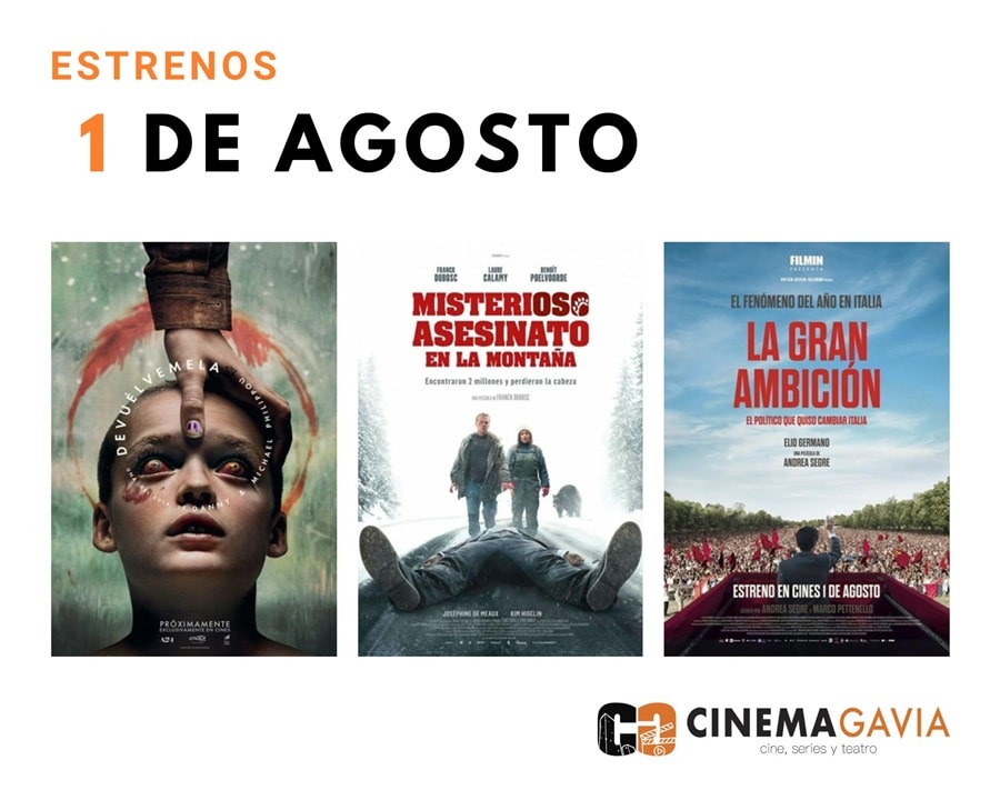Estrenos del 1 de agosto de 2025