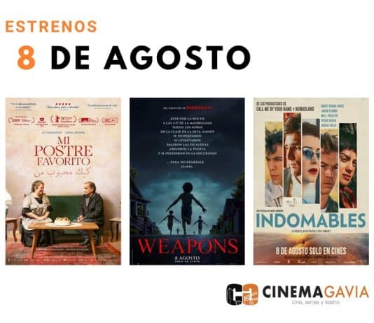 Estrenos del 8 de agosto de 2025