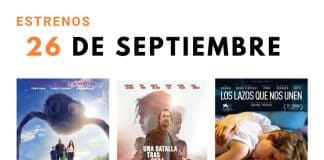 Estrenos del 26 de septiembre de 2025
