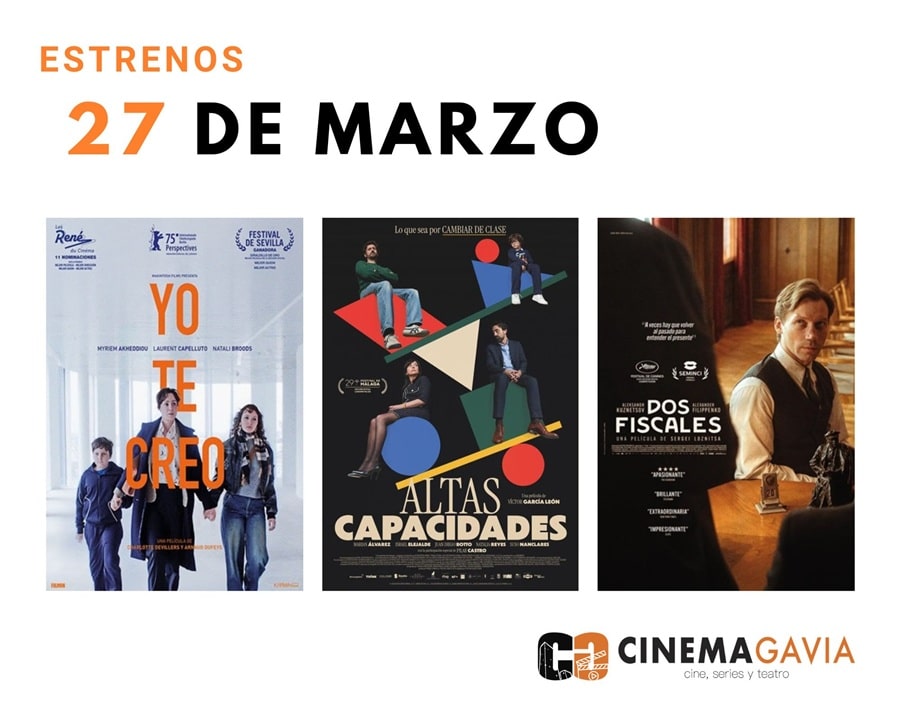 Estrenos del 27 de marzo de 2026 Estrenos del 27 de marzo de 2026