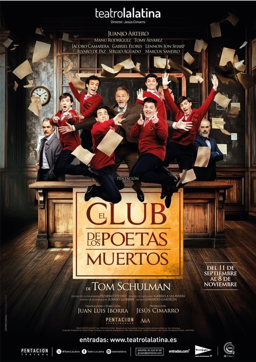 El club de los poetas muertos en Teatro La Latina