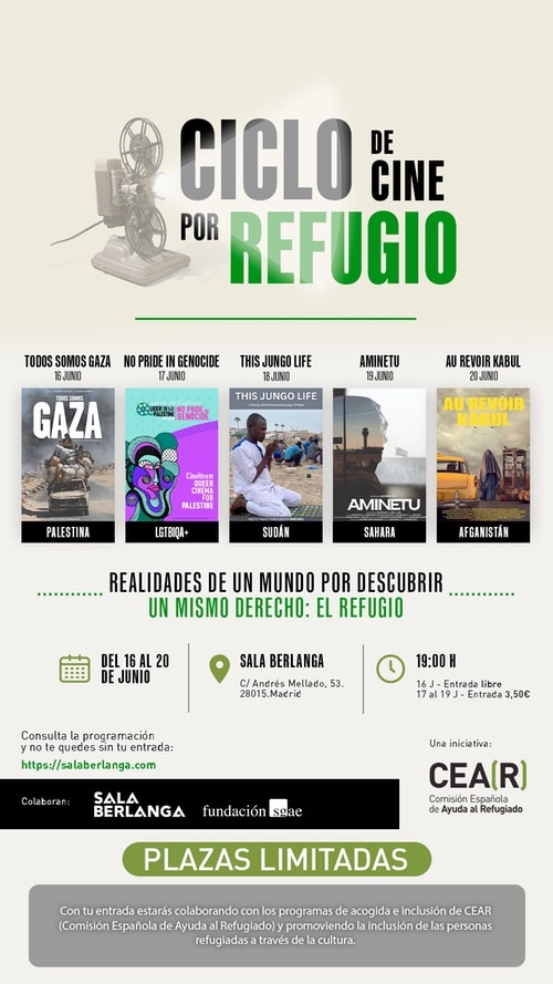 Ciclo de Cine por Refugio en la Sala Berlanga