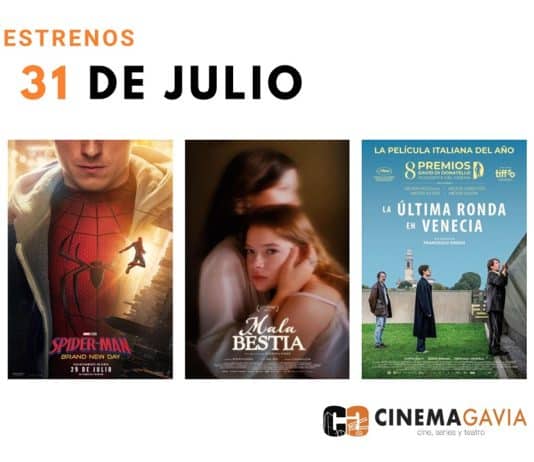 Estrenos del 31 de julio de 2026