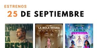 Estrenos del 25 de septiembre de 2026