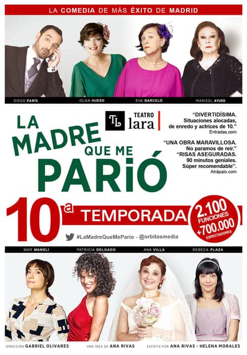 Maldito Bar La madre que me parió y Madres en Teatro Lara